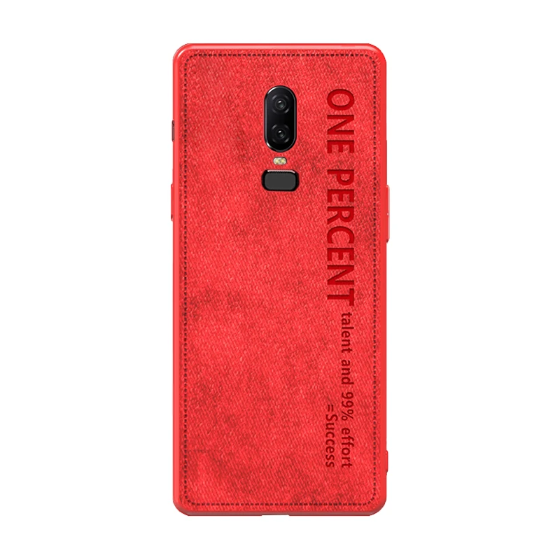 Противоударный чехол ADKO для One plus 6 ультратонкий тканевый с текстурой OnePlus 7 7T T