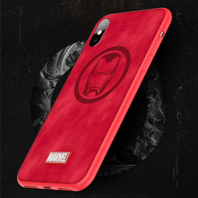 Fashion Brand Original The Avengers Phone Case For iPhone X XS MAX XR Huawei Mate 20 Pro Marvel Captain Sign Cloth Back Cover |