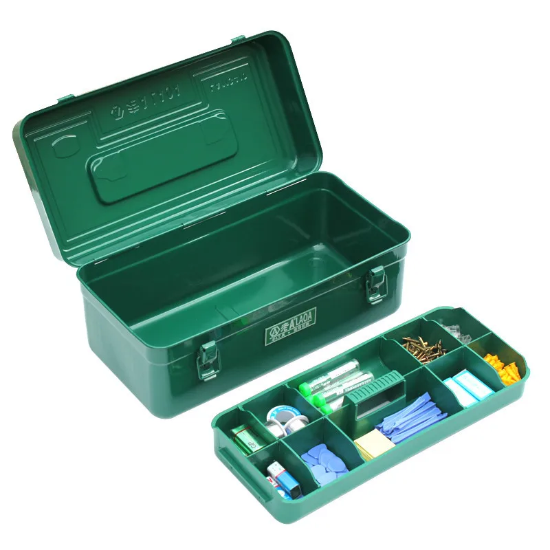 LAOA утолщенный ящик для инструментов большой емкости Железный набор чехол