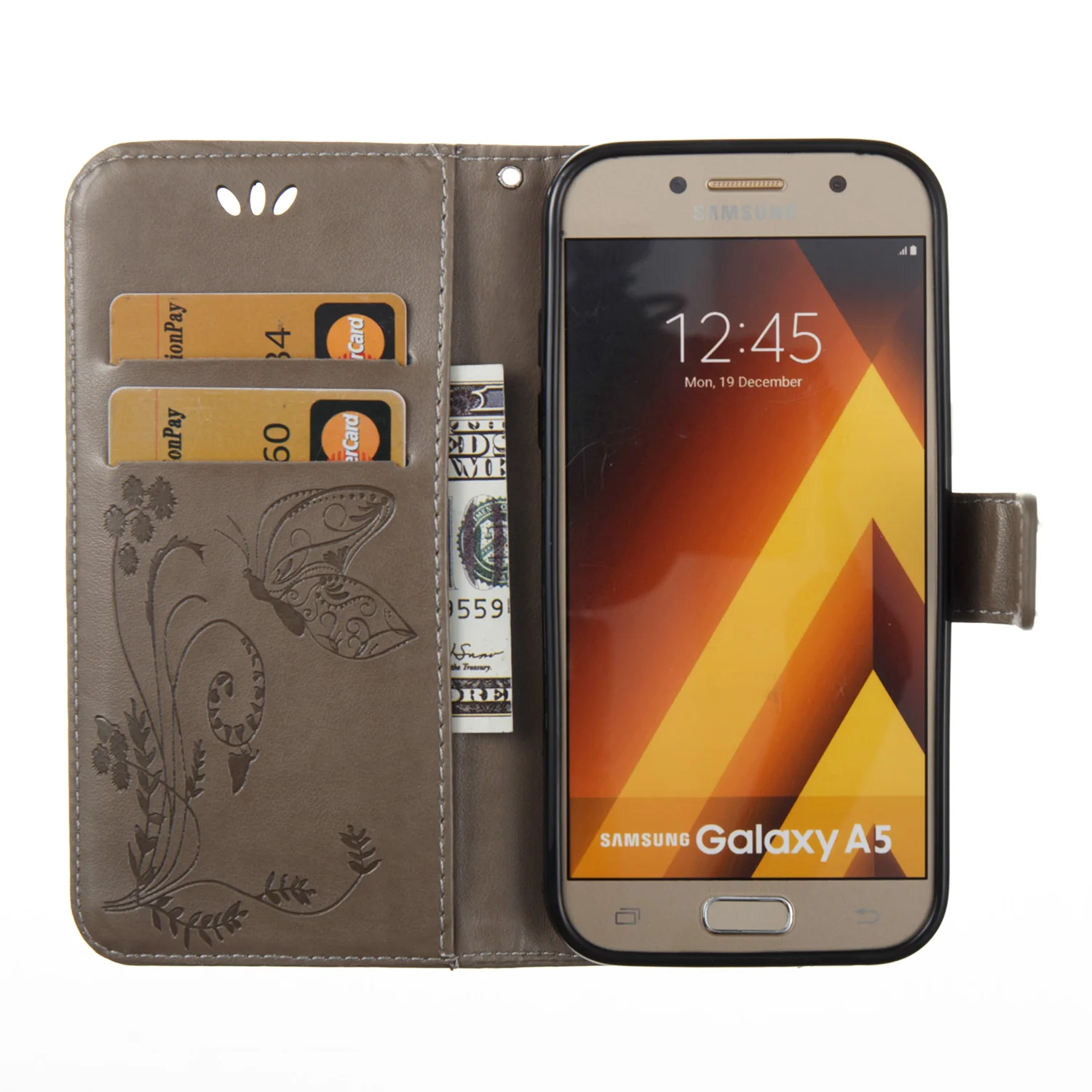Чехол для Samsung Galaxy A5 2017 A57 A 520 A520 кожаный чехол телефона A520F SM A520F/DS флип с бабочкой|for