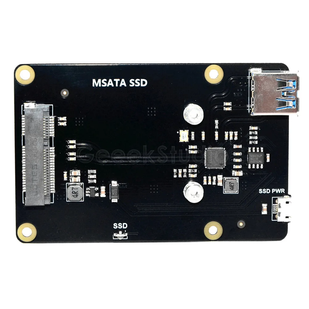 В наличии X850 V3.0 mSATA SSD USB 3 0 модуль расширения хранения Плата для Raspberry Pi B + (плюс)/3