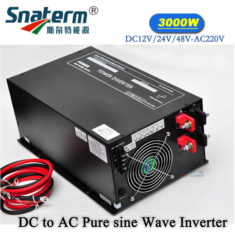 Высокое качество! ЖК дисплей солнечный инвертор 3000 Вт решетки DC 12V/ 24V48V к AC 220V/110V