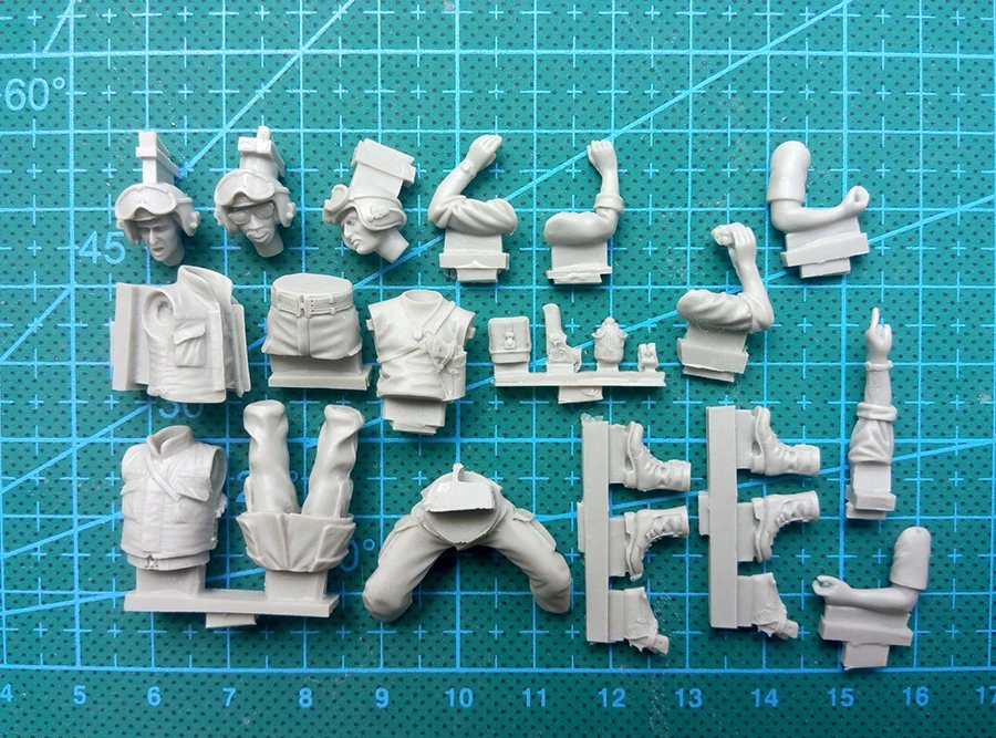 Сборная Неокрашенная шкала 1/35 США AFV Crew вьетнамский набор фигурка солдата история модель смолы