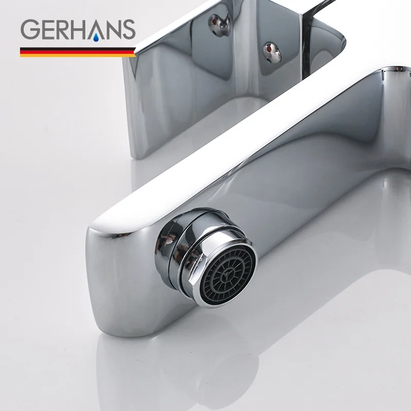 GERHANS Leometric смеситель для раковины Твердый латунный горячий и холодный одно