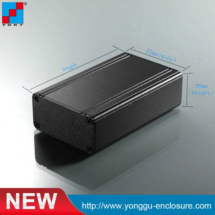 

YGK-003 57*28-90mm (WxH-L) aluminium extrusion enclosure electronics 10 pcs