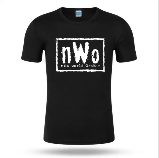 68pk Мужская WCW борьбы NWO новый мир чернил Вольфпак черная футболка мужские