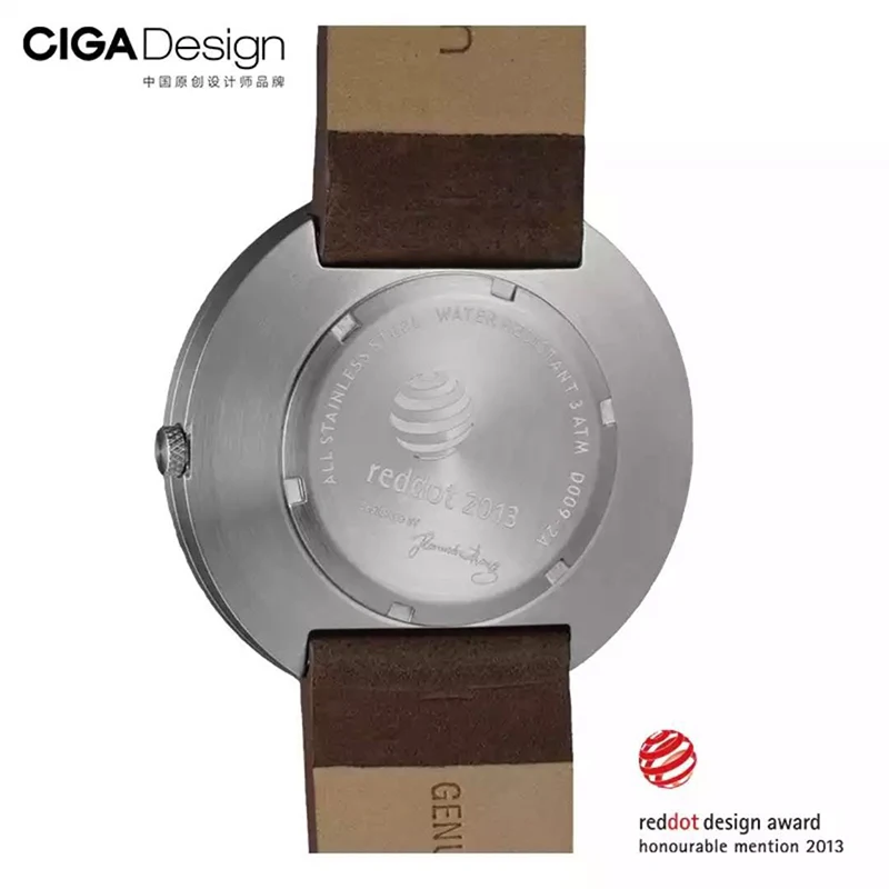 Мужские часы серии X Xiaomi CIGA Дизайнерские наручные Reddot Winner Модные Простые ретро