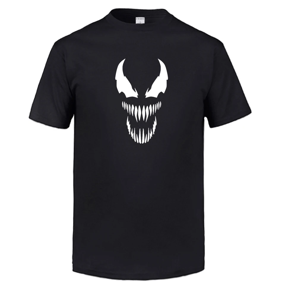 Футболки Venom мужские футболки с коротким рукавом летние Забавные модные