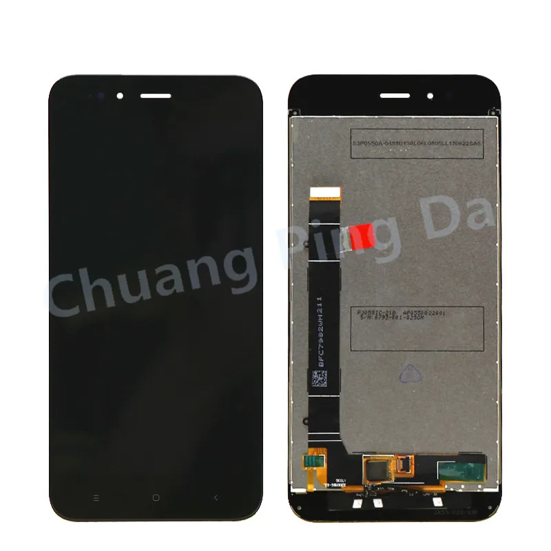 ЖК-дисплей 5 дюйма для Xiaomi Mi A1 MiA1 Mi5X 5X сенсорный экран дигитайзер с рамкой запасные