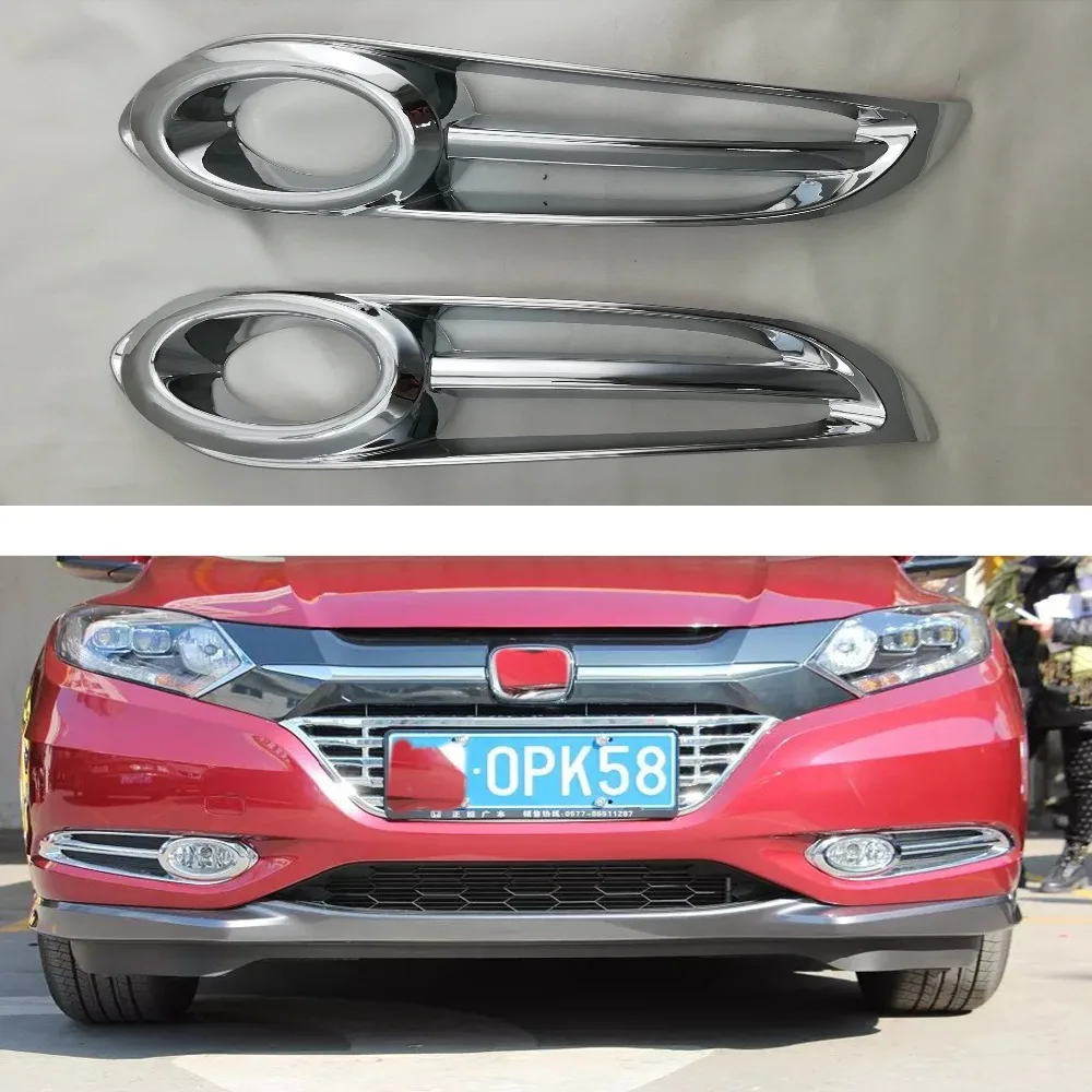Для Honda Vezel 2014 2015 2016 2017 2018 Противотуманные фары Накладка ABS хром 2 шт