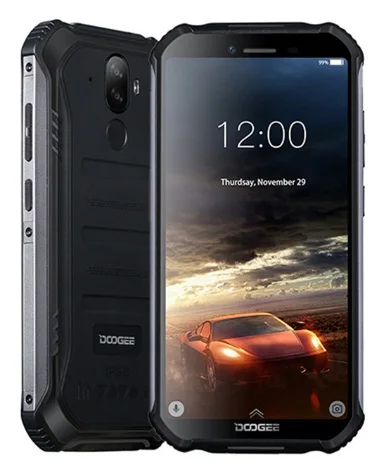 DOOGEE S40 3 ГБ 32 ГБ Android 9,0 4650 мАч смартфон IP68/IP69K водонепроницаемый 5,5 дюймов MT6739 8MP NFC Face ID 4G мобильный телефон - Цвет: Black