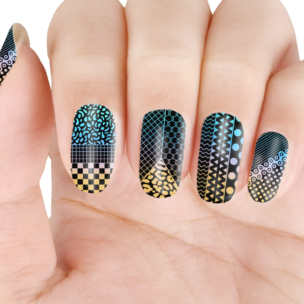 Beautybigbang штамповочная пластина из нержавеющей стали 6*12 см цветок Gingham лоскутное изображение пластины для штамповки ногтей XL-052
