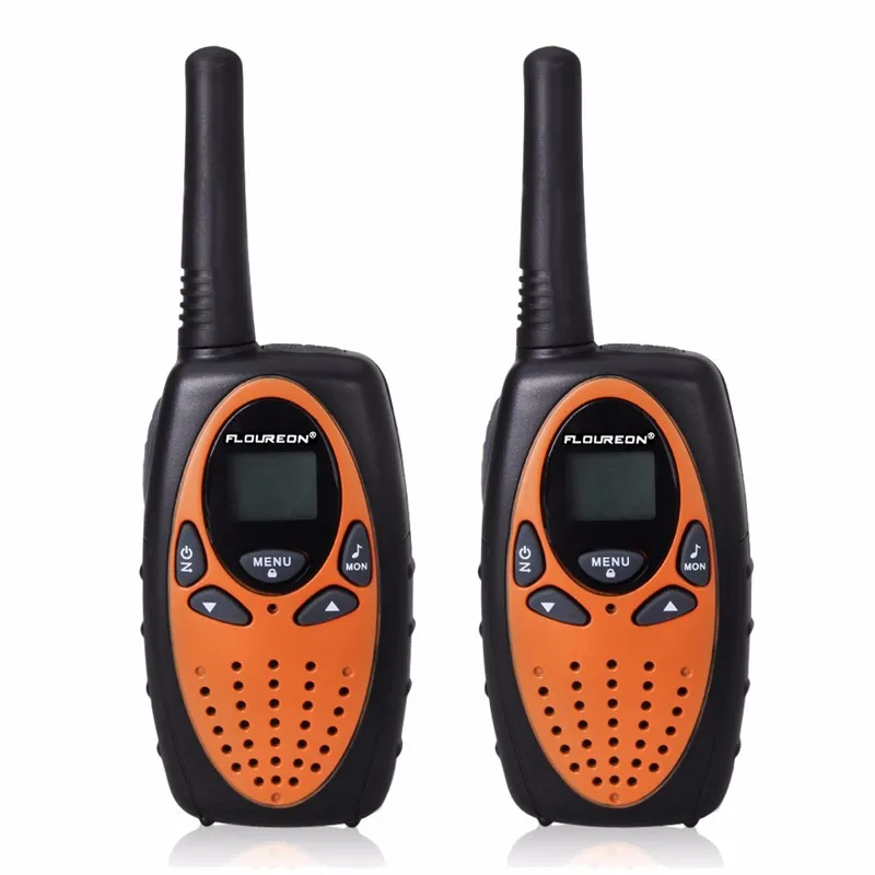 FLOUREON 2 шт. 8-канальный сетевой видеорегистратор Twin иди и болтай Walkie Talkie S XF-638 2-полосная Мини Радио 3 км переговорные ЖК-дисплей Дисплей Портативный радио коммуникатор