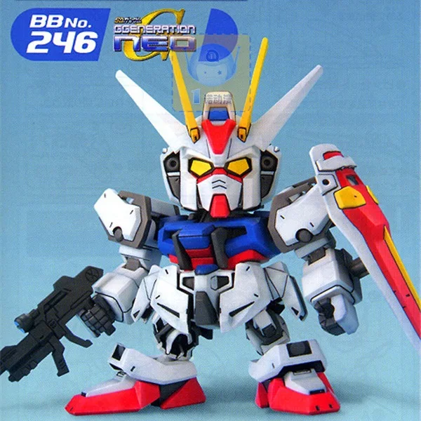 Bandai Gundam сборочные модельные игрушки: SD семян удар собранная модель нет