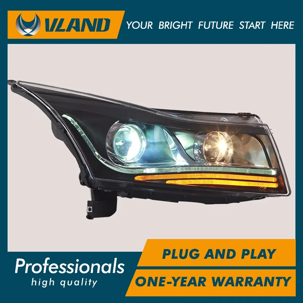 Vland factory для CRUZE головной светильник s светодиодный 2009 2010 2011 головной светильник передний светильник Биксеноновая линза ксенон HID