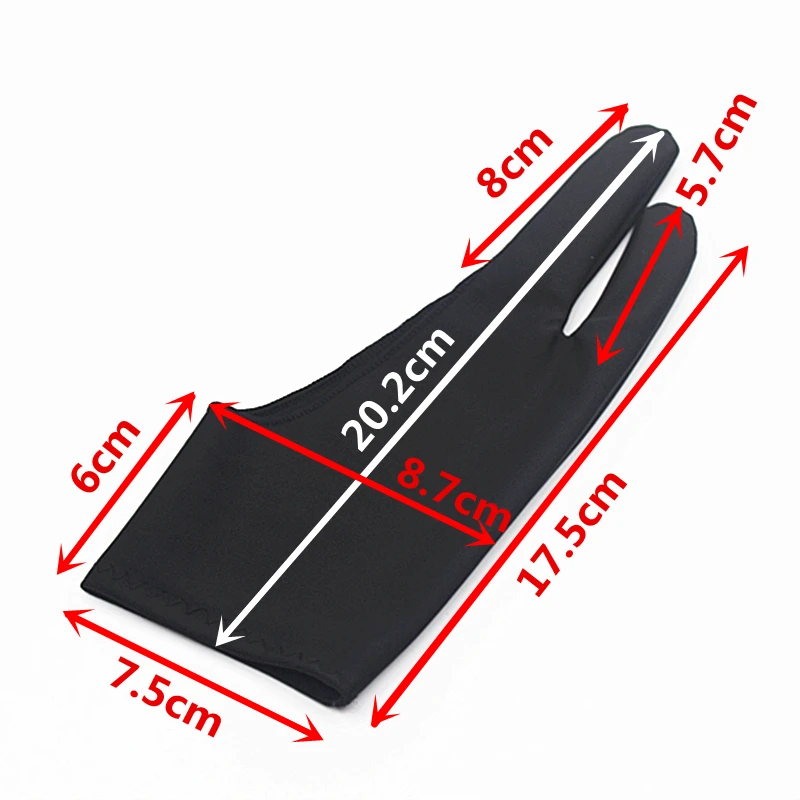 Перчатки для художников 5 шт. перчатки рисования с защитой от загрязнений черные