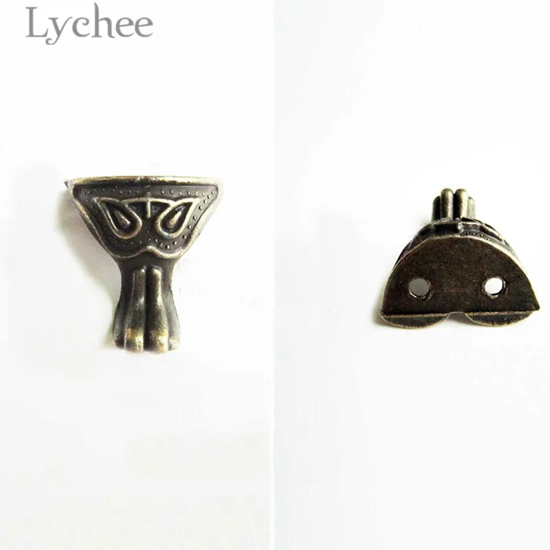 Фото Lychee 1pcs Vintage Jewelry Chest Box Feet Leg Antique Bronze Color Silver Furniture Parts Supplies Мебель Lychee 1pcs Vintage Jewelry Chest Box Feet Leg Antique Bronze Color Silver Furniture Parts Supplies Мебель