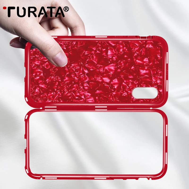 TURATA оболочки магнит поглощения чехол для телефона iPhone X 8 7 6 S Plus чехлы