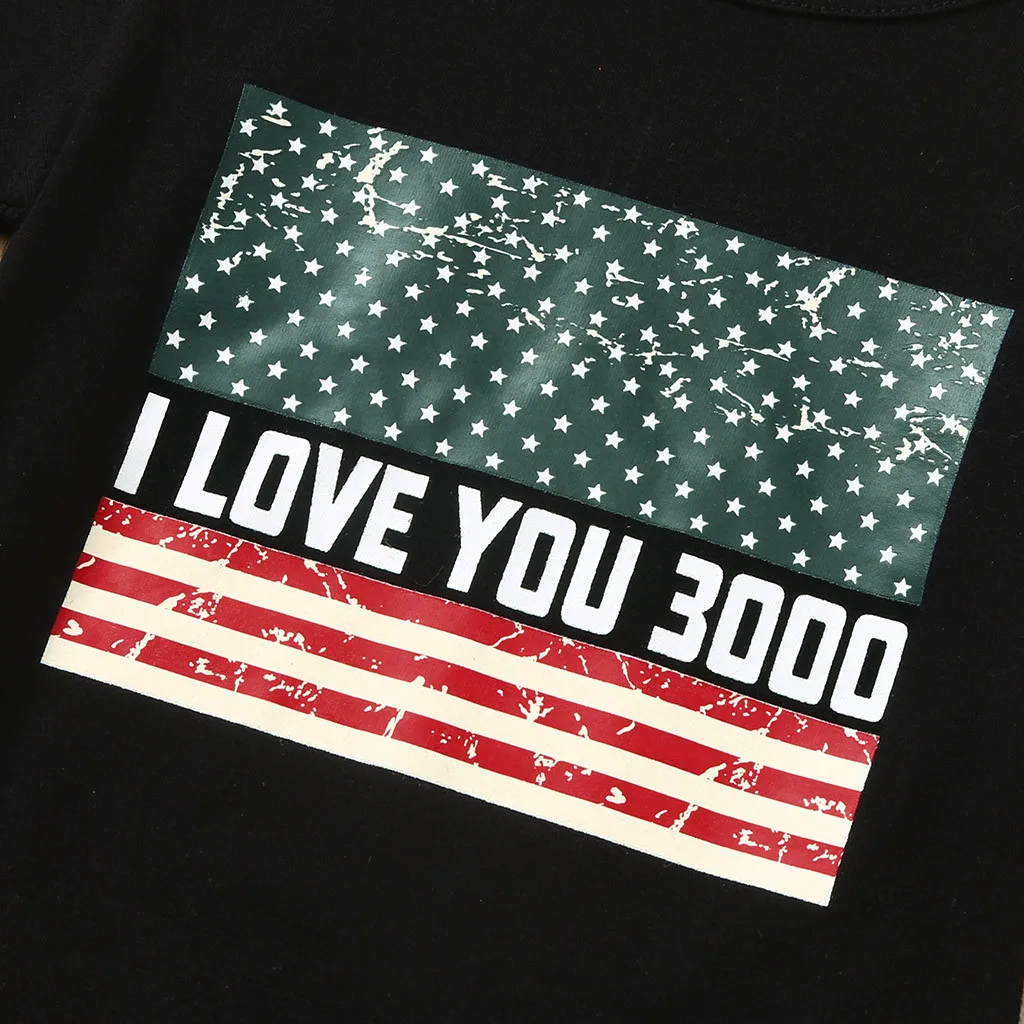 Одежда для новорожденных мальчиков 4 июля с рисунком звезды в полоску флагом