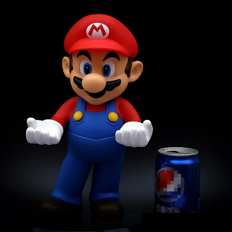 Super Mario Bros Мобильный телефон подсвечник, декоративные изделия Дисплей Srand детей подарок на день рождения 32 см ПВХ большая рамка для фотографий стойки