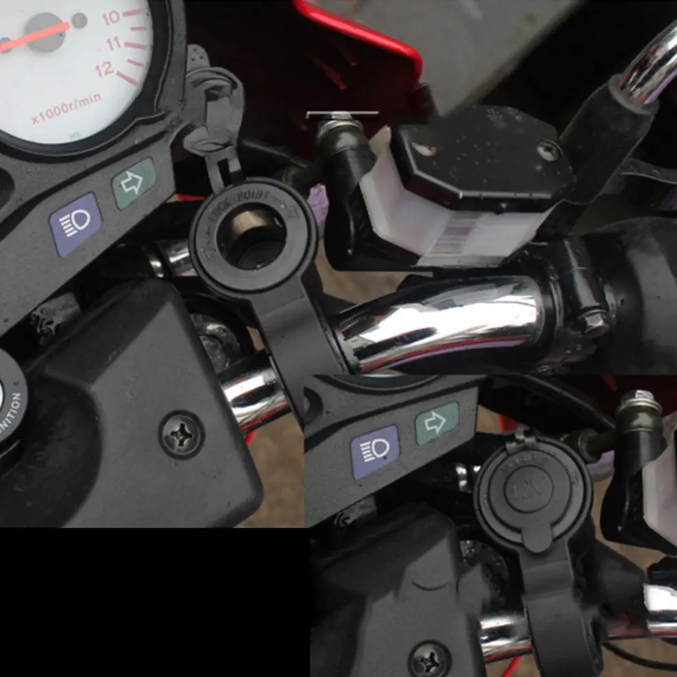 12 24 в прикуриватель гнездо Водонепроницаемая Автомобильная лодка мотоцикл руль