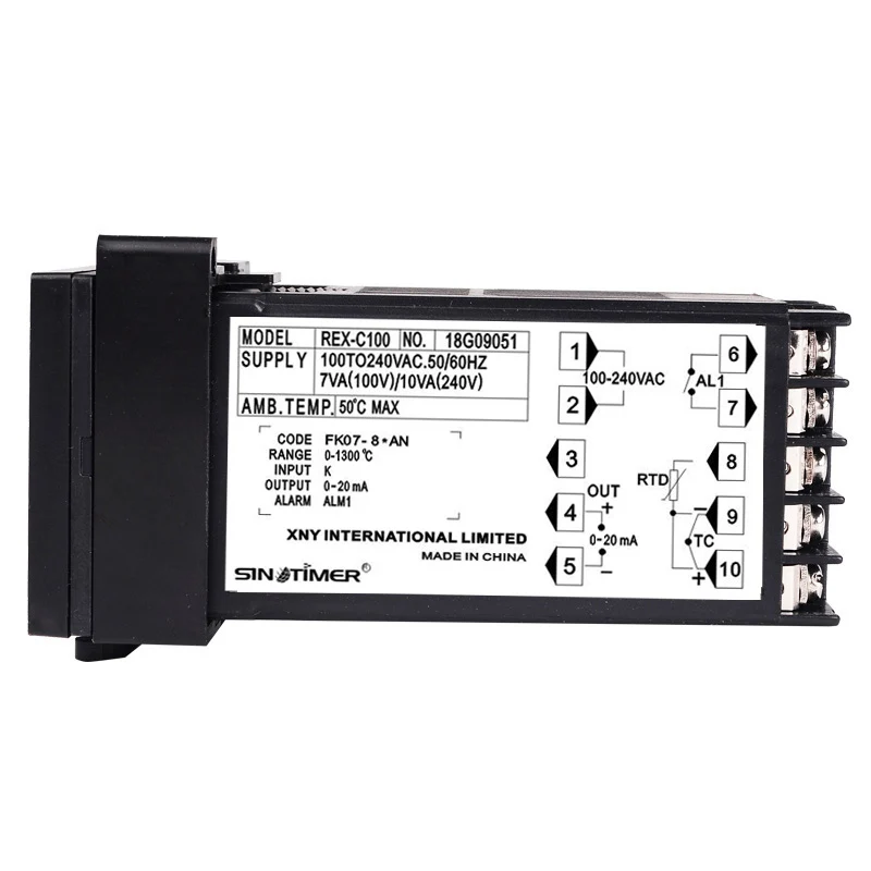 Цифровой универсальный ПИД регулятор температуры (K J R S B E N T PT100 PT100) вход ток 0 20 мА