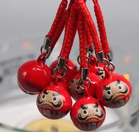 Новая партия 10 шт удачи 4 цвета 3D кулон сотовый телефон ремешок с подвеской JINGLE BELLS