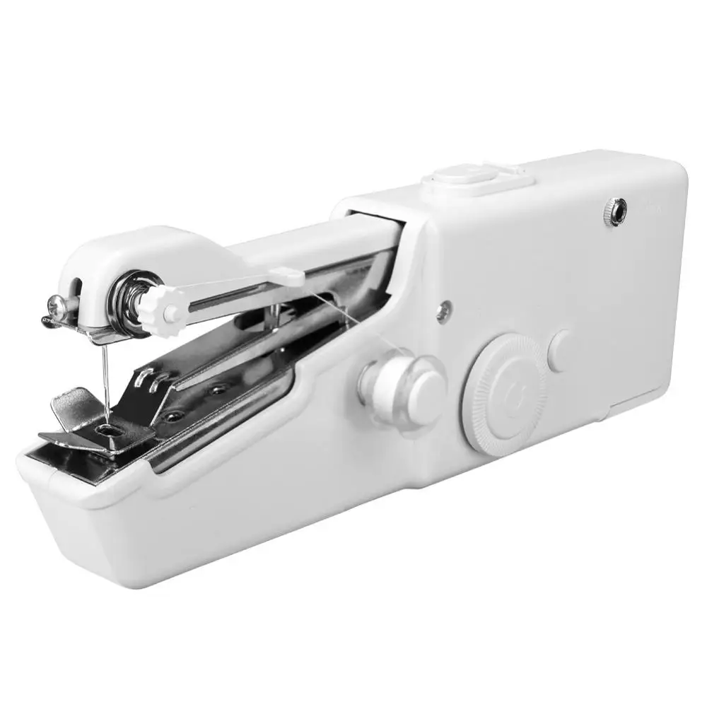 sewing machine 1 комплект портативная ручная швейная машина быстрая строчка шитье Рукоделие Беспроводная одежда ткани мини швейная машина с швейными комплектами - Цвет: sewing machine