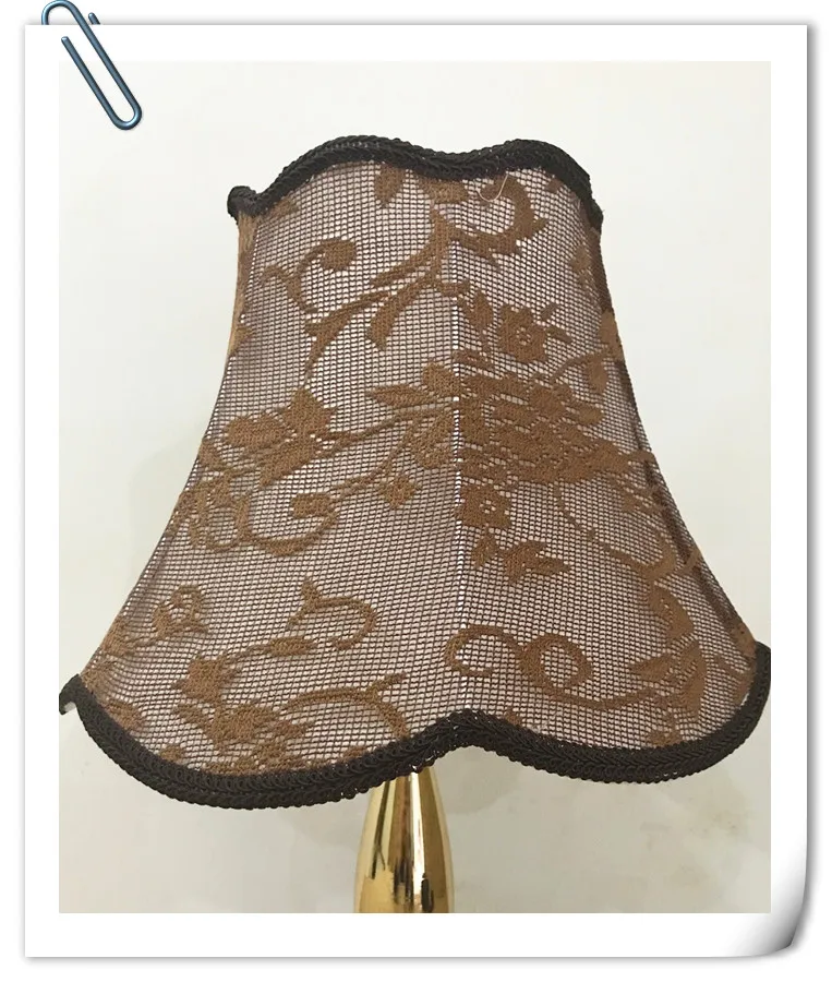 Lamp shade for table Abstract flower Pattern Textile Fabrics Decorative E27 lamp fashionable bedroom cover | Освещение