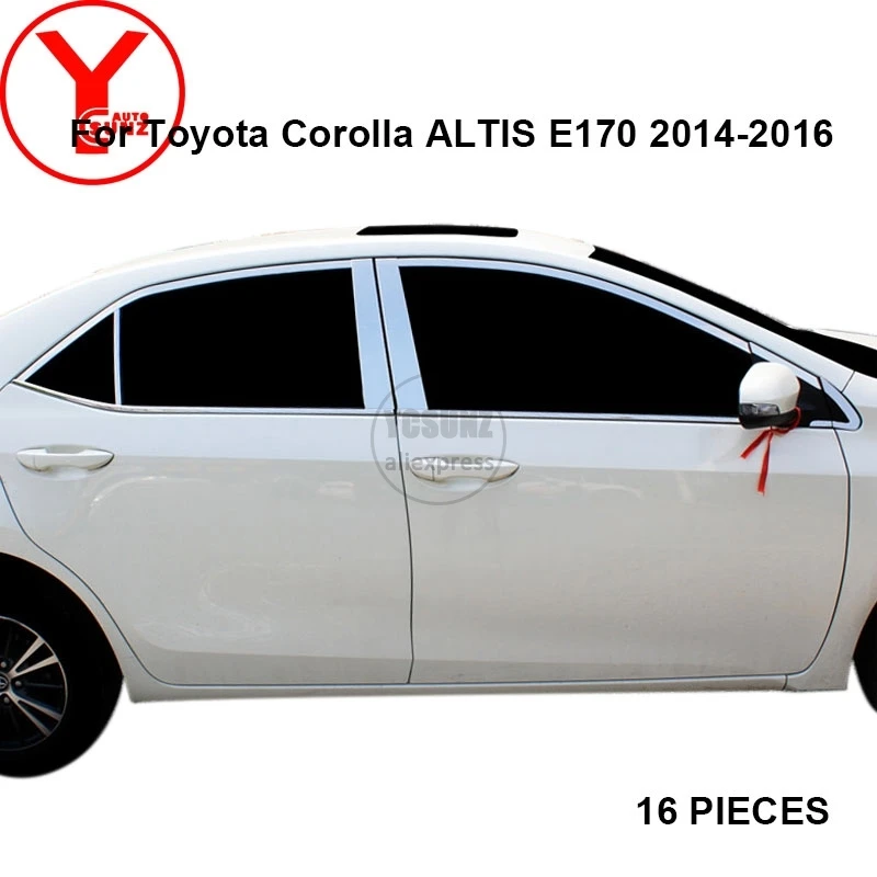 Отделка окон автомобиля молдинг для Toyota Corolla ALTIS E170 2014 2015 2016 2017 отделочная полоса