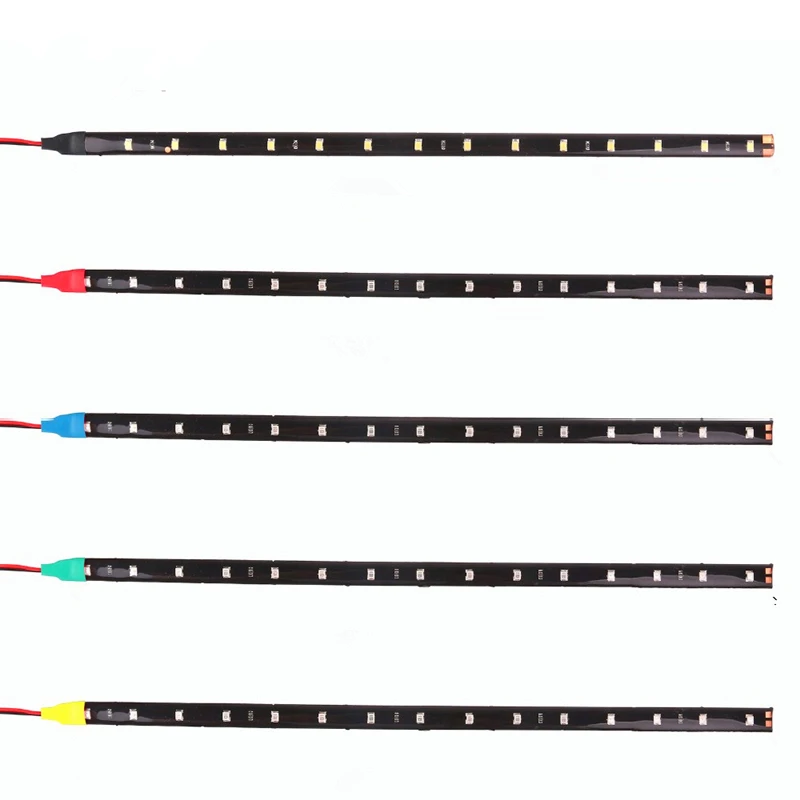 10 шт. 30 см Гибкие наклейки полоса авто Стайлинг LED Switchback DRL налобный фонарь Авто