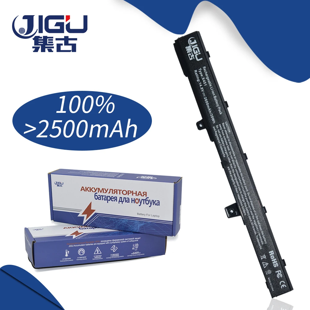 Аккумулятор JIGU A41N1308 A31N1319 0B110-00250100 X551C X551CA для Asus X451 X551 X451C X451CA Series 4 ячейки |