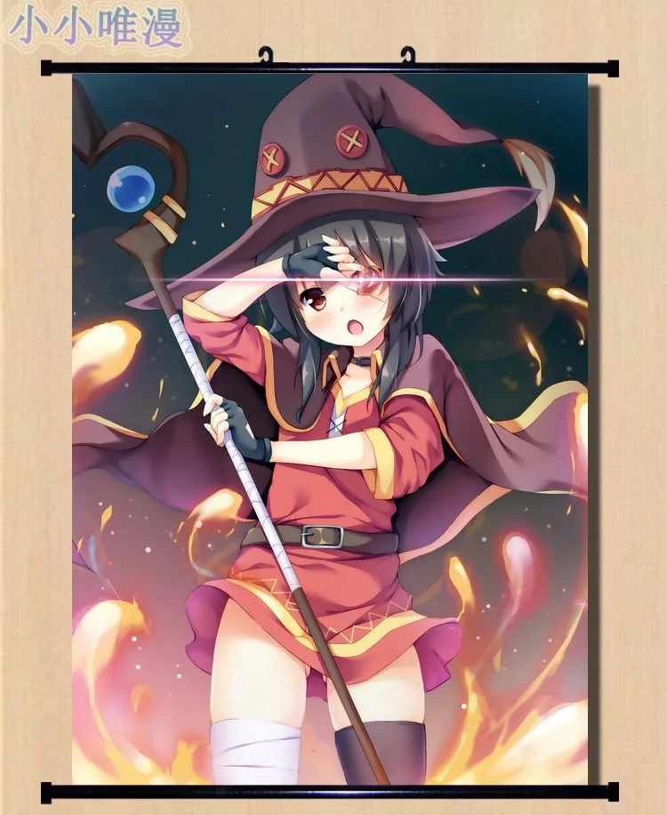 

Japanese Decorative Pictures Anime KonoSuba: God's Blessing on this Wonderful World! Megumin Home Decor Wall Scroll Poster