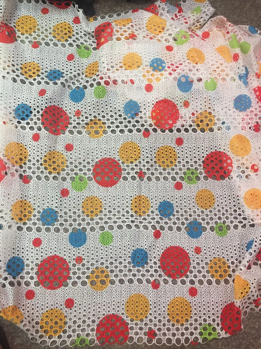 

TRL801 African guipure cord lace fabric for dresses wedding,high quality nigerian Swiss print water soluble lace 5yards