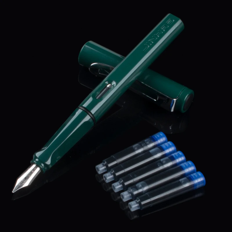 

High quality Gift ink pen Jinhao various colors Student School office Fine Nib Fountain Pens New