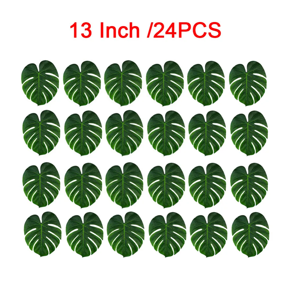 Новый 24 шт. Искусственный лист тропические Пальмовые Листья моделирование для