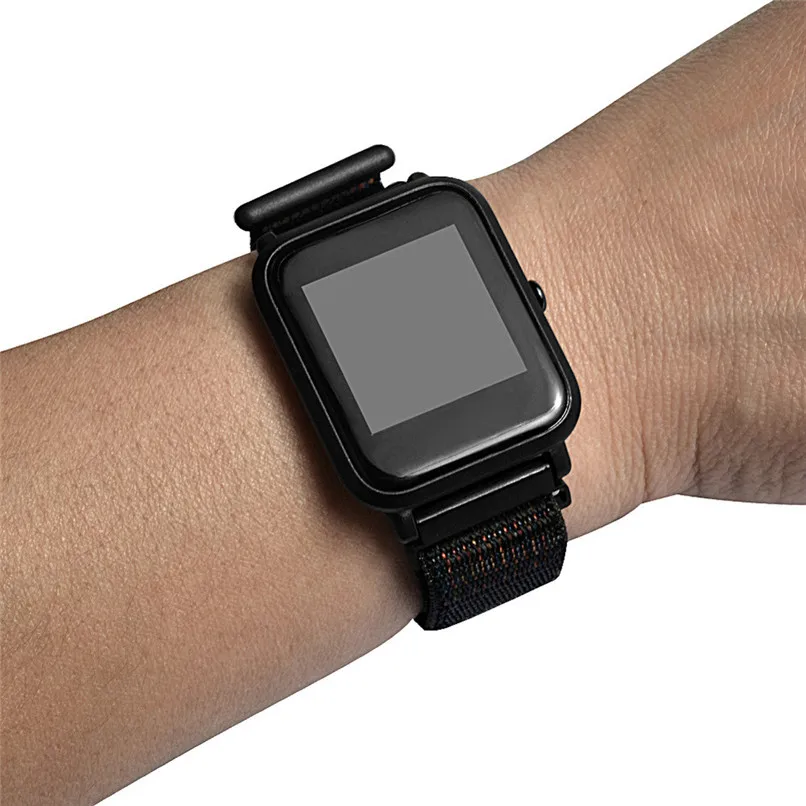 20 мм Волшебная наклейка холст для Huami Amazfit Смарт часы Youth Edition Bip BIT PACE Lite ремешок