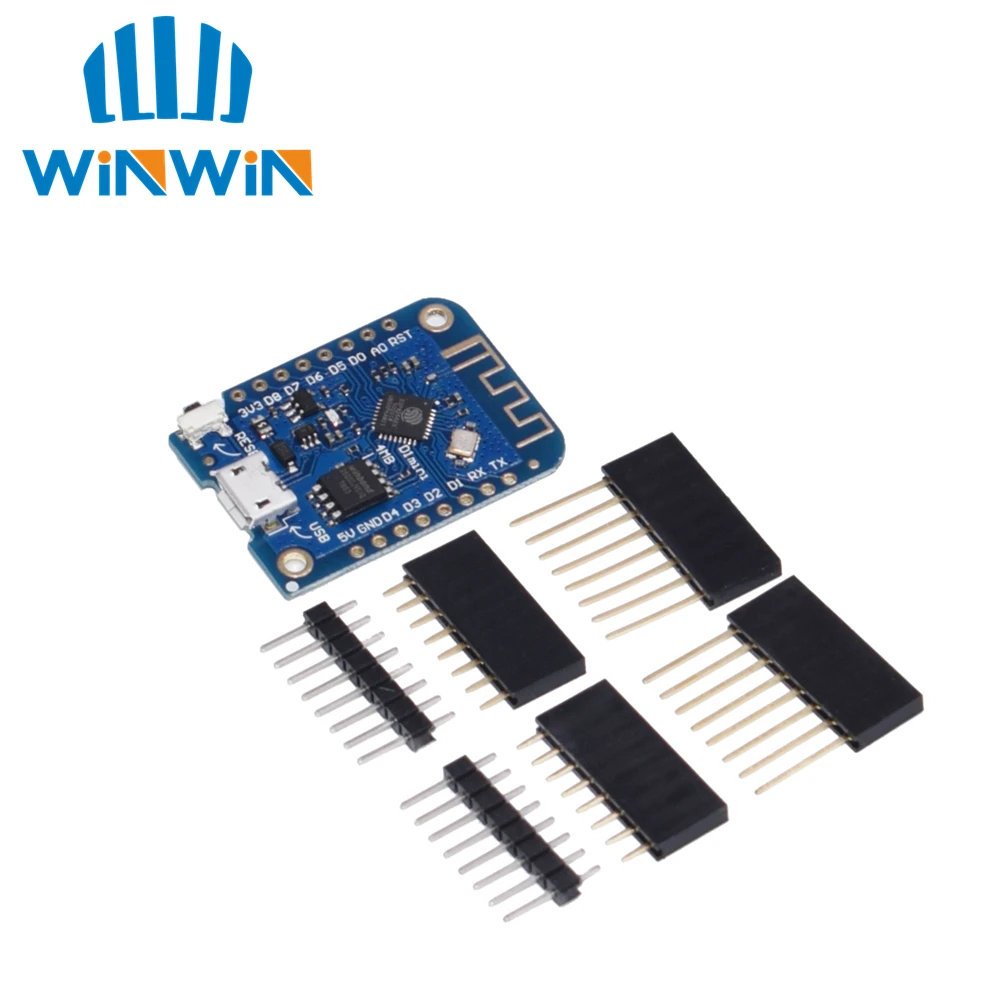10 шт. для Wemos D1 Mini V3.0.0 wifi Интернет вещей макетная плата на основе ESP8266 CH340 CH340G для Arduino Nodemcu V2 Micro