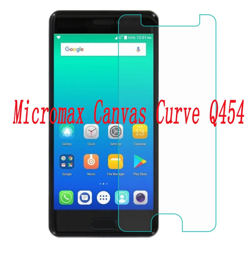 Закаленное стекло 9H для смартфона Micromax Canvas Curve Q454 защитная пленка экрана