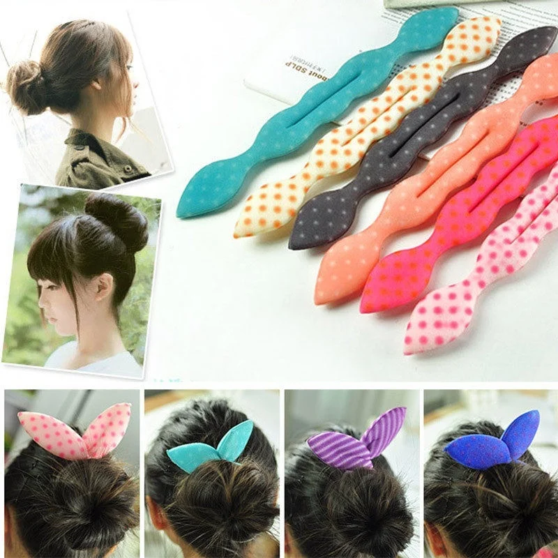 2 шт./компл. Женская Новая мода для укладки волос волшебная губка зажим пучок