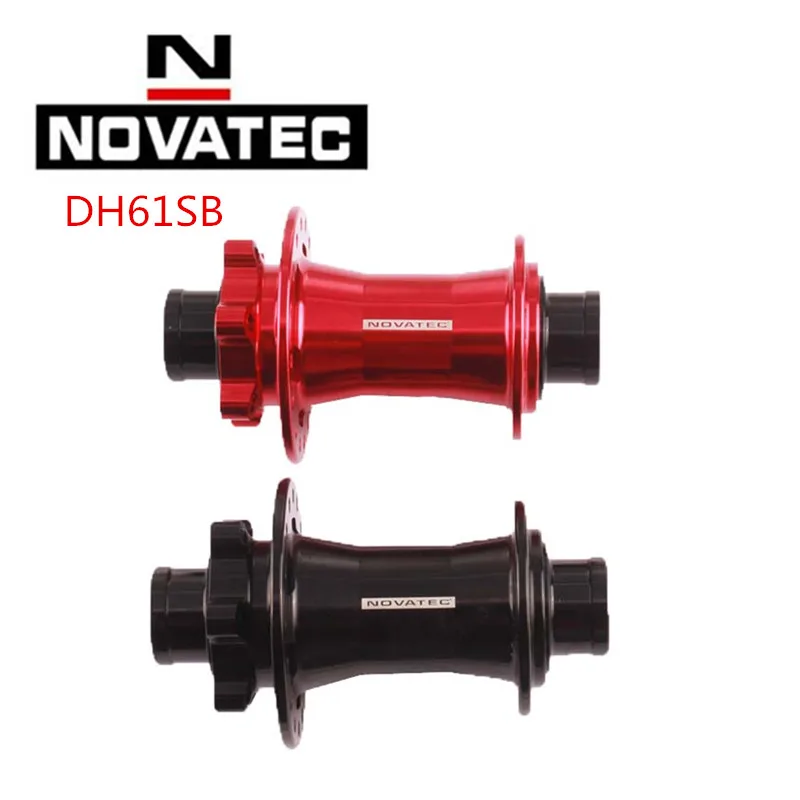 Novatec DH41SB DH61SB 20 мм DH диск ПЕРЕДНЯЯ СТУПИЦА 32H и 36H черный красный 110 мм