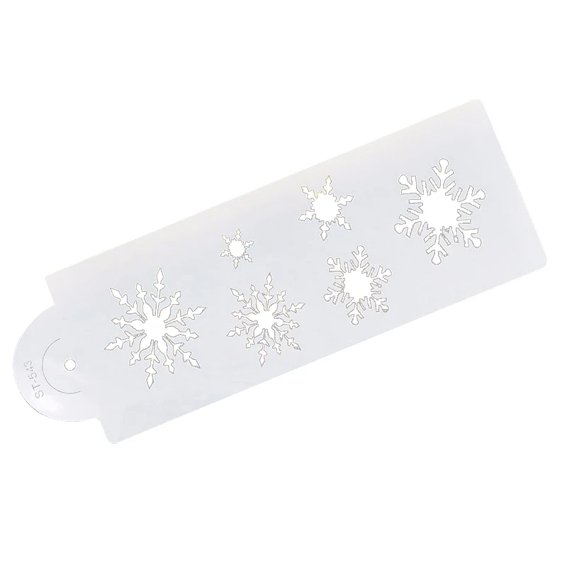 Трафарет для кексов со снежинкой трафаретные инструменты украшения тортов из