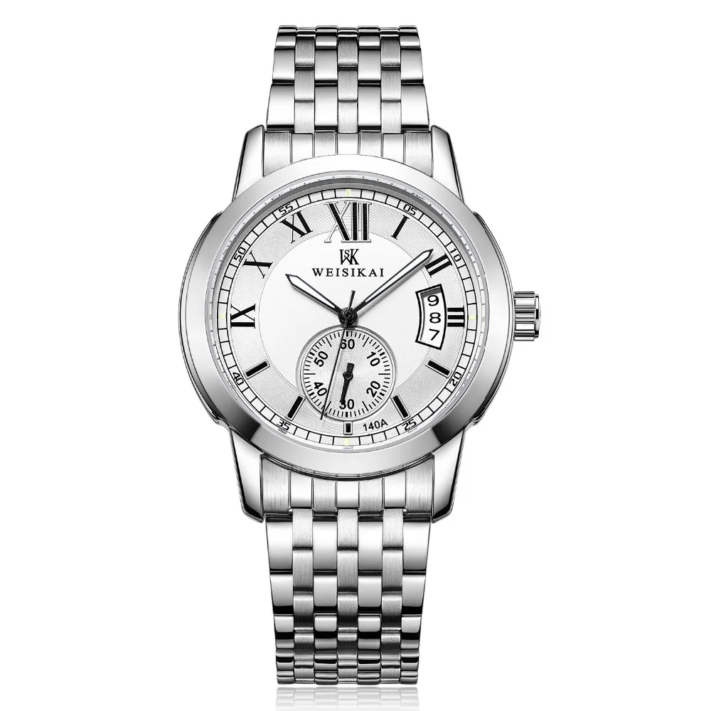 Новинка от известного бренда WEISIKAI модные маленькие стрелки стальной ремешок