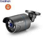 Камера видеонаблюдения Gadinan HD 3 Мп 2304*1296 1080P 2.0MP H.265, уличная цилиндрическая IP-камера с микрофоном для записи звука и POE, 48 В