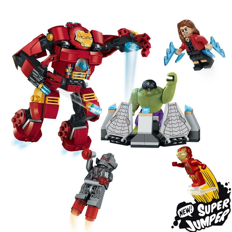 7110 ML-K44 Супер герои Marvel Железный человек халкбастеры анти фигура Халка Конструкторы строительство подарок строительные игрушки для детей - Цвет: 7110