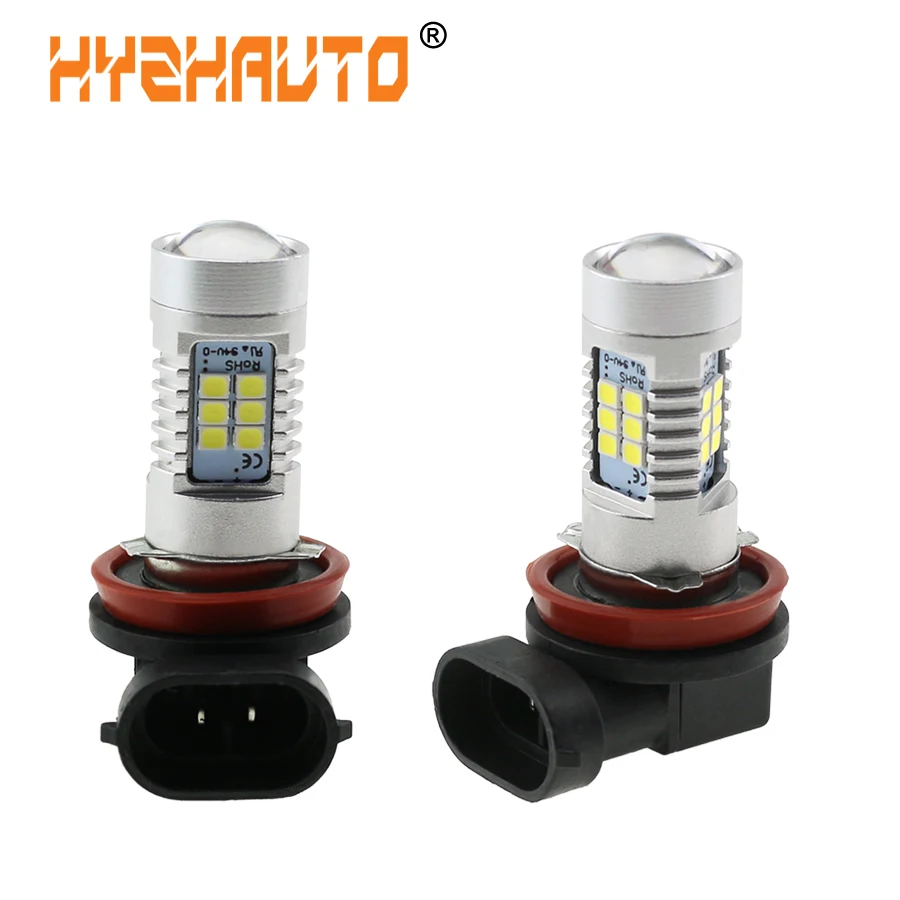 HYZHAUTO Автомобильные противотуманные фары H8 H11 Led 9006 9005 HB3 HB4 белые лампы 6000K 2835 лм