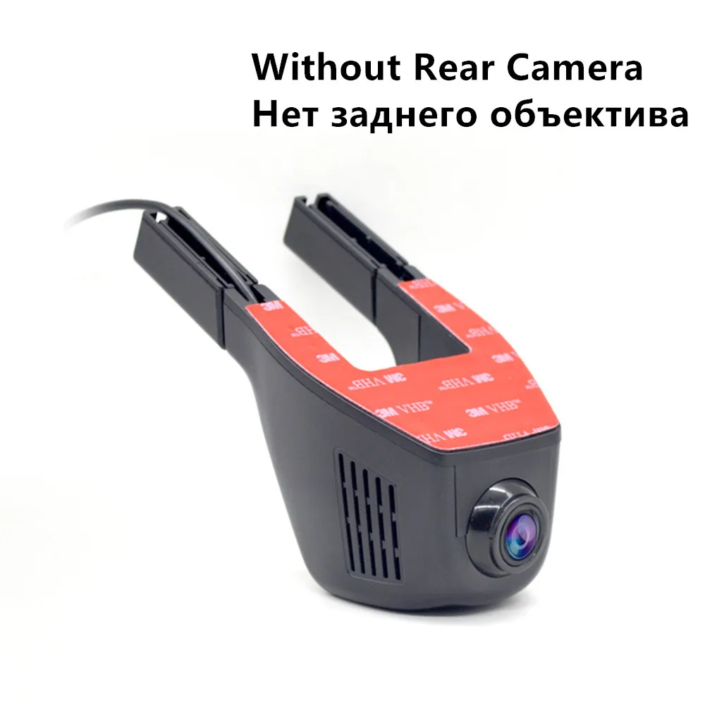 Without Rear Camera Fonwoon Wifi Автомобильная камера видео рекордер мини Автомобильный видеорегистратор Full HD 1080P двойная камера видеорегистратор Автомобильный Регистратор черный ящик - Название цвета: Without Rear Camera