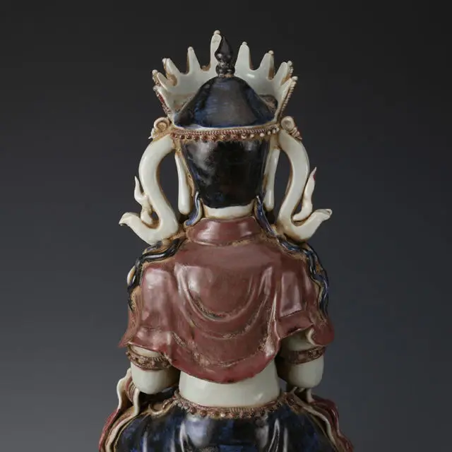 Ancient Antiques Chinese Blue and White Porcelain Manjusri sit | Дом и сад