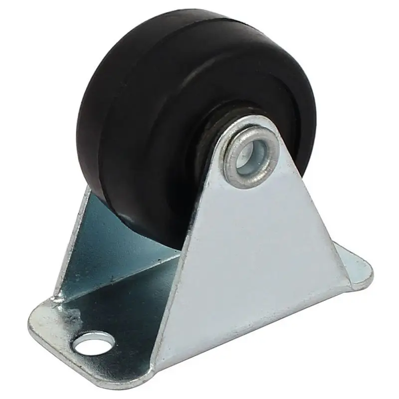 1-дюймовый диаметр резины с одним колесом жесткая Non-шарнир верхняя плита