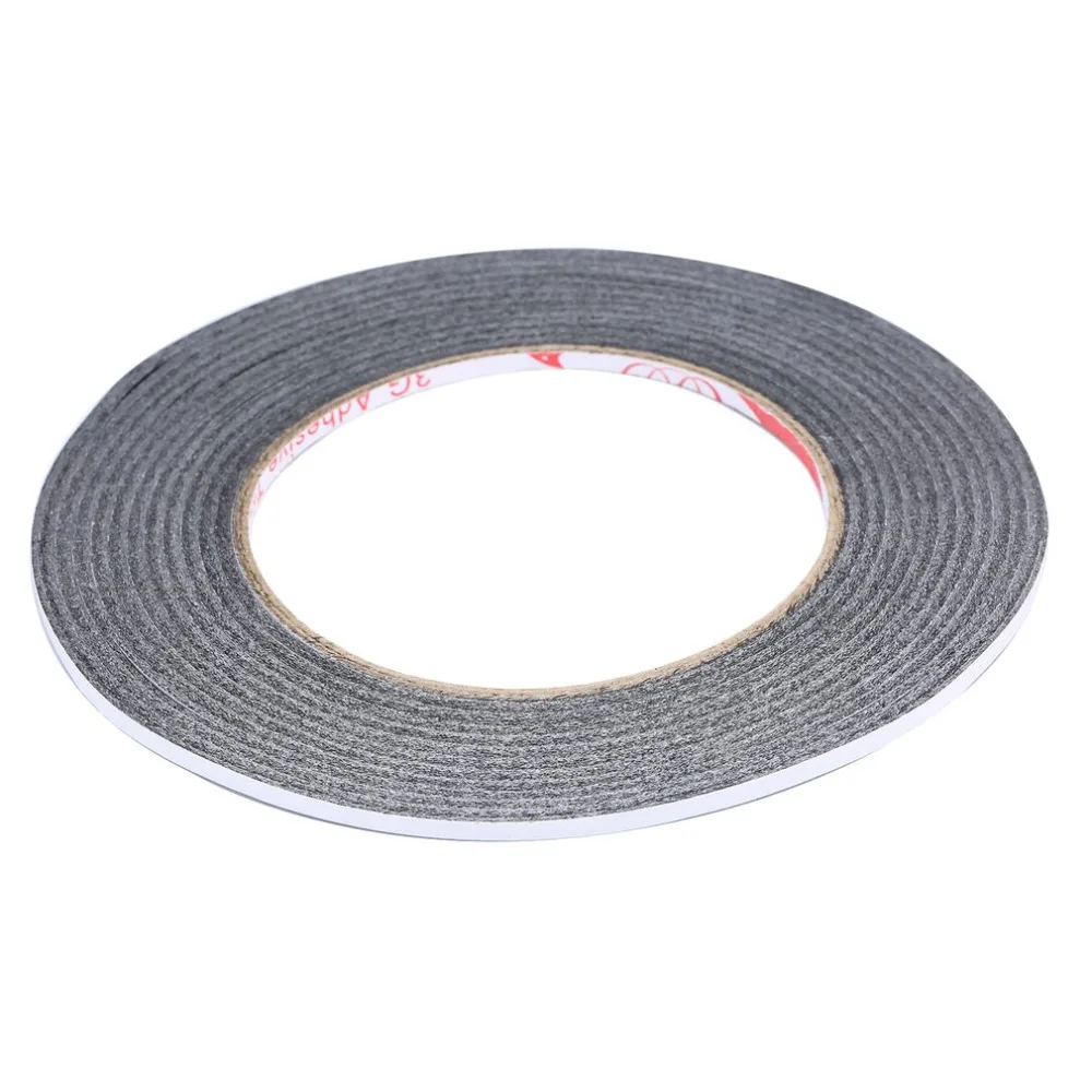 CableTies1pc Супер тонкая и 3 мм * 50 м черная двухсторонняя клейкая лента для мобильного